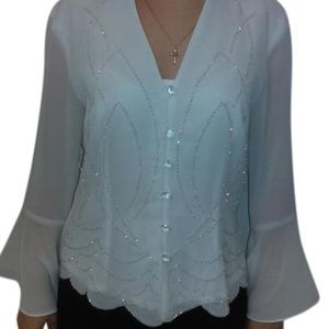 White  Caliendo Blouse